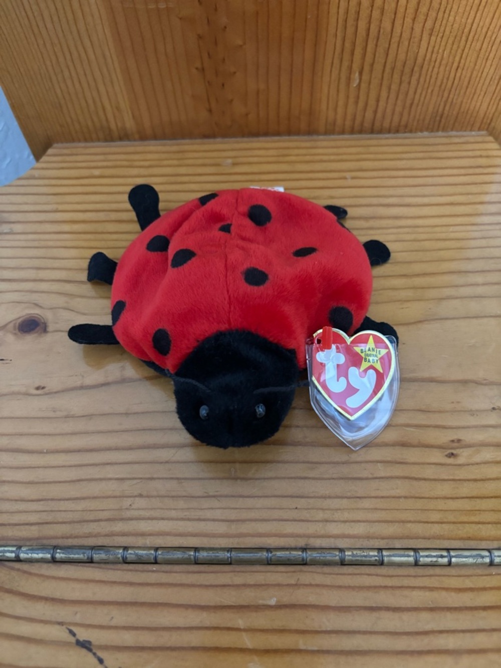TY Beanie Baby Ladybug “lucky”Plush Toy - Red and Black 1995